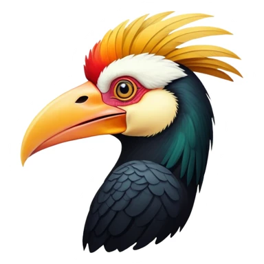 Wreathed Hornbill sticker