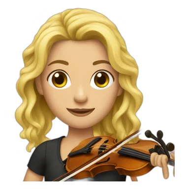 Violinista rubia  sticker