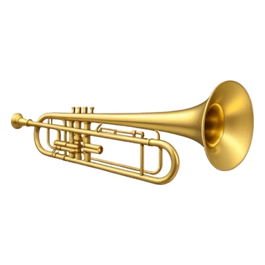 trombone, simple and clear sticker
