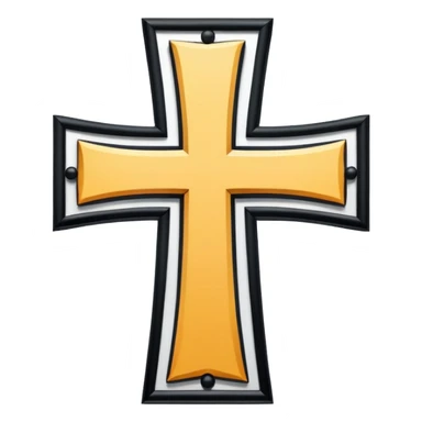 Cross not allowed sticker