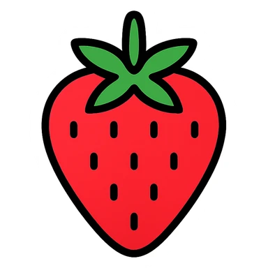 strawberry sticker