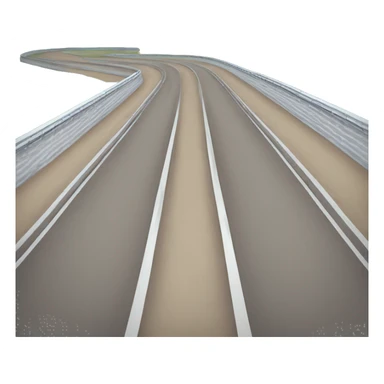 two parallel race tracks sticker