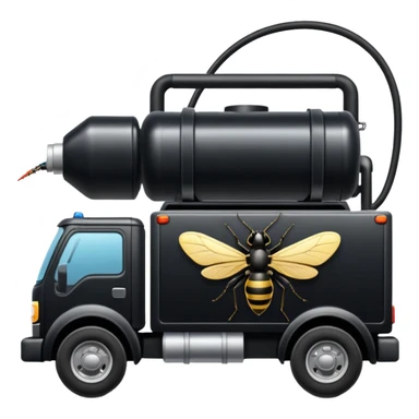 insecticider truck black sticker
