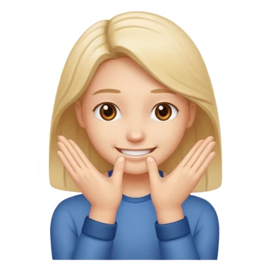 Mischievous smile face rubbing hands together  sticker