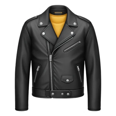 Black leather jacket sticker