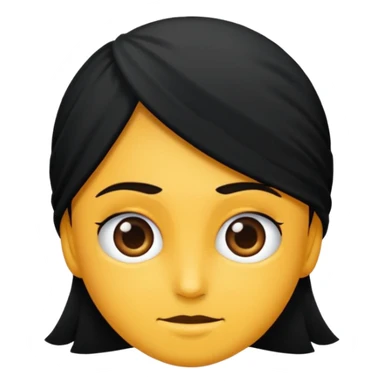 Saçı siyah ve uzun olan bir erkek çiz sticker