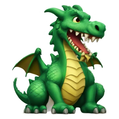 big dragon with a army sticker