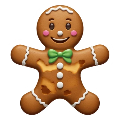 gingerbread man sticker