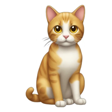 Cat brazilian sticker