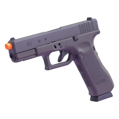 Glock 17 handgun, simple and clear sticker
