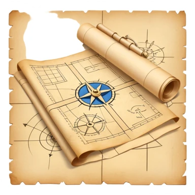 blueprints map opened sticker