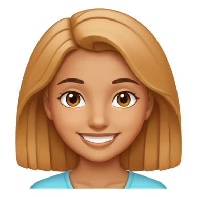 Chica sonriendo  sticker
