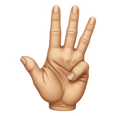 Let it be the hand showing the vulgar finger but down sticker