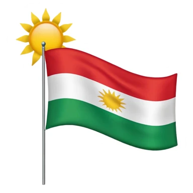 Kurdistan Flagge  sticker