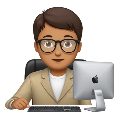 A MAN WITH A PC  sticker