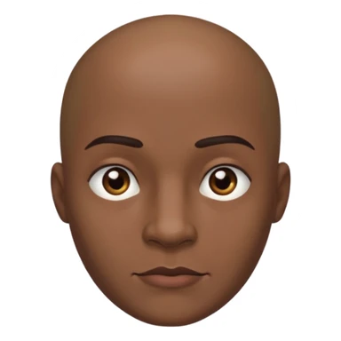 CJ From the game GTA SAN ANDRES Bald, straight jaw and slightly thick eyebrows sticker