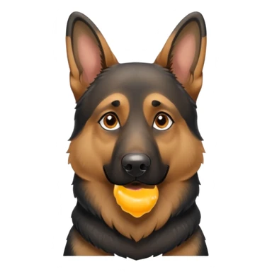 German Shepherd in snow sticker