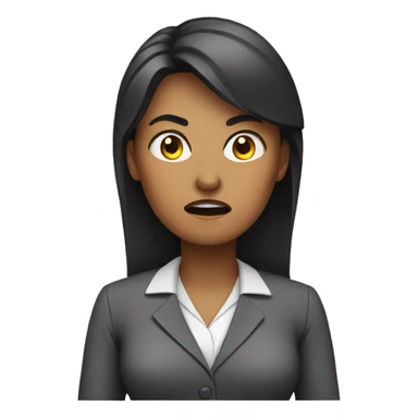 angry female teacher sticker