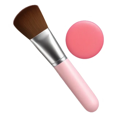 blush and brush sticker