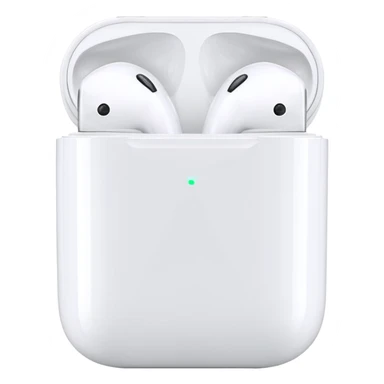 White apple airpods sticker