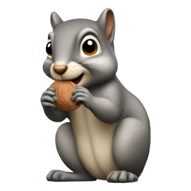 squirrel looking for a nut sticker