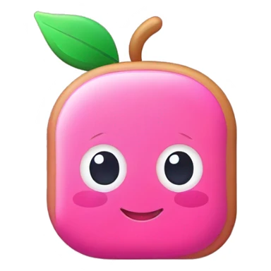 pink school supplies sticker