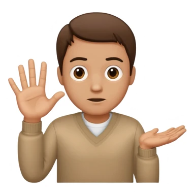 Make someone shrugging make it a guy and on the left hand put a 6 there and 7 on the other  sticker