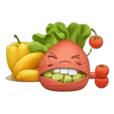 muscle and healthy food sticker