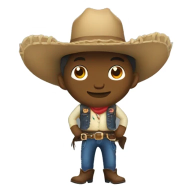 Gator in a cowboy costume  sticker