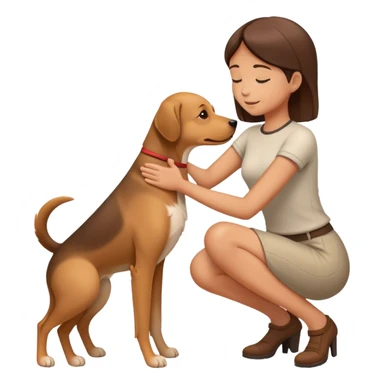 Patting back  sticker