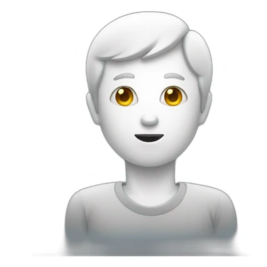 Person with questionmark sticker