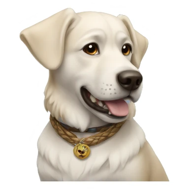 a dog getting hawk tuah  sticker