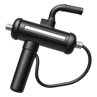black bike pump sticker