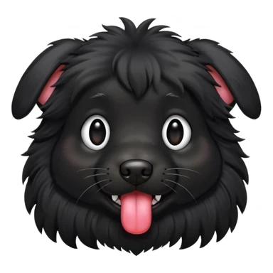 Cachorro preto sticker