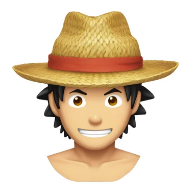 Luffy chapeau de paille sticker