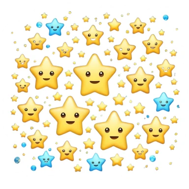 cute ones please stars  sticker