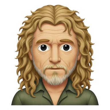 realistic Rober Plant sticker