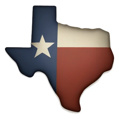 Shape of texas sticker