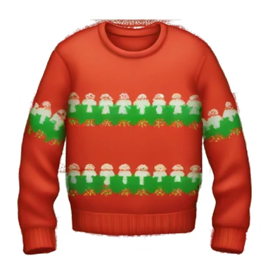 Kawaii Red Christmas sweater sticker