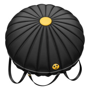 sac a parachute noir sticker