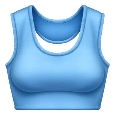 super realistic isolated blue cashmere crop top sticker