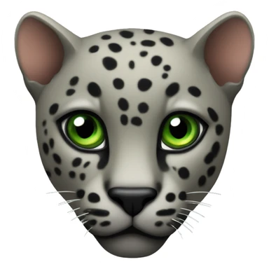 Animal pantera negra con ojos verdes sticker