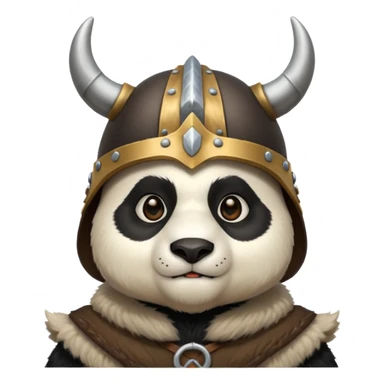 Panda Bear viking sticker