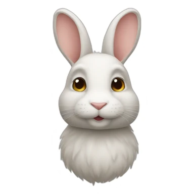 Tête de lapin sticker