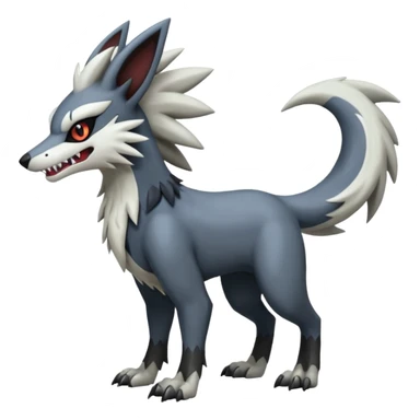 Mightyena-Silvally-Fakémon-hybrid-creature (full body)  sticker