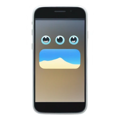 smartphone with view counter on screen sticker