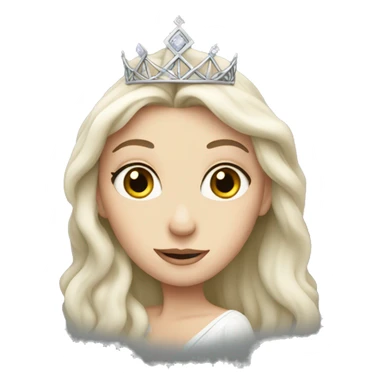 white princess sticker