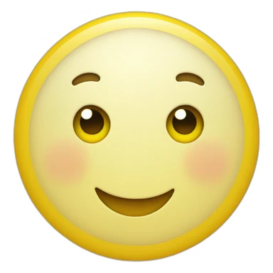 Yellow circle smirking sticker