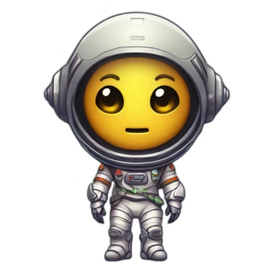 alien astronaut scifi roguelike rpg style inspired by slay the spire digital art sticker