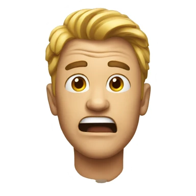 a man going crazy sticker